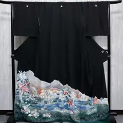 【逸品】 大羊居染の黒留袖 着物
