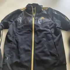 adidas Climalite ジャージ ジャケット メンズ M 黒/黄