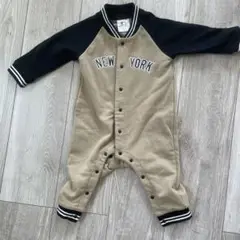 ニューヨーク ロゴ入りロンパース 80