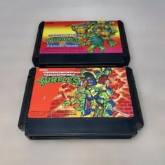 ファミコンソフト　ニンジャタートルズ　2本セット