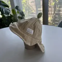 バースデイ　ベビー帽子　44cm ベージュ