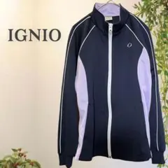 イグニオ トラックジャケット ブラックパープル ジャージ トレーニングスポーツ