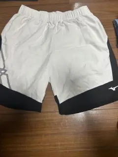 Mizuno テニス ハーフパンツ ホワイト/ブラック