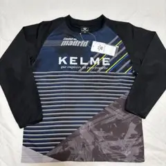 KELMEケルメ 未使用 長袖ピステ　スポーツシャツ 黒青160