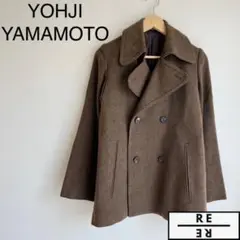【極美品】Y's ヨウジヤマモト ピーコート　ウール 2025年最新】Yohji Yamamoto メンズ ピーコート・ウールコートの