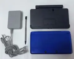 3DS コバルトブルー タッチペン充電器 専用充電台 付き