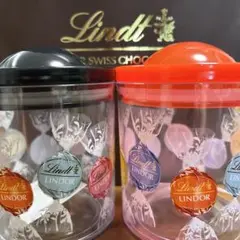 リンツ　キャニスター 青 ブルー 紫 パープル ピンク Lindt 保存容器 リンツ リンドール キャニスター パープル - メルカリ