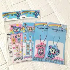 エンジェルブルー　ラバーキーホルダー　＆　スライドシール