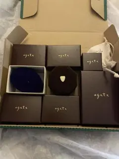 agete アクセサリーケース 巾着付き