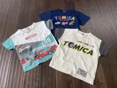 TOMICA 車両プリント Tシャツ 3枚セット 110cm