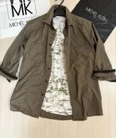 ＊美品＊MICHEL KLEIN ＊ミッシェルクラン ＊上品シャツ 46