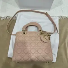 ピンク キルティング ショルダーバッグ