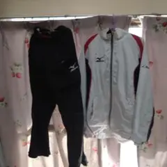 Mizuno ウィンドブレーカー Мサイズ ホワイト/レッド/ブラック 男女兼用