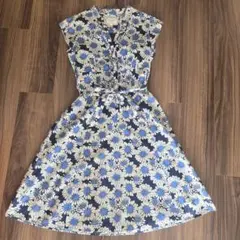 LAURA ASHLEY 花柄ノースリーブワンピース