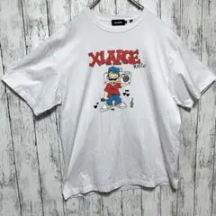XLARGE RADIO LOGO Tシャツ プリント ホワイト Lサイズ