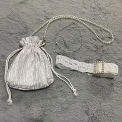 浴衣　バッグ　カチューシャ　ベルト