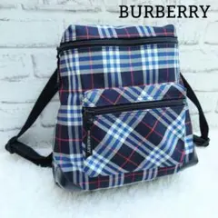 BURBERRY バーバリー ノバチェック リュックサック 紺 バックパック