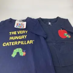 男の子　女の子　半袖　トップス　Tシャツ　セット　はらぺこあおむし　100