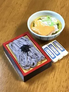 ミニチュア 食品サンプル EIKOH エイコー ざる蕎麦と きつねうどん