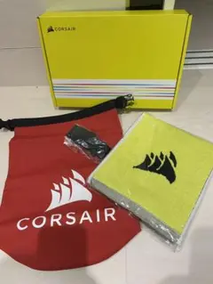 ★希少の赤★CORSIR非売品　バッグとタオル　コルセア　ノベルティ