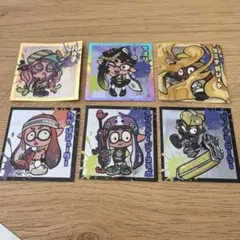 6点まとめ売り　スプラトゥーン コレクションカードセット　ウエハース　ステッカー