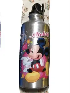 ミッキーマウス アルミウォーターボトル　シルバー　水筒　タンブラー
