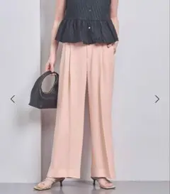 UNITED ARROWS 2タック ワイドパンツ ピンク 36サイズ