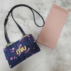 miu miu デニムショルダーバッグ