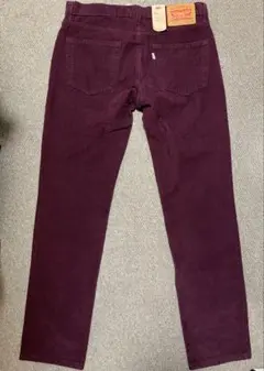 Levi's 511 スキニーデニムW33 L32 バーガンディ コーデュロイ