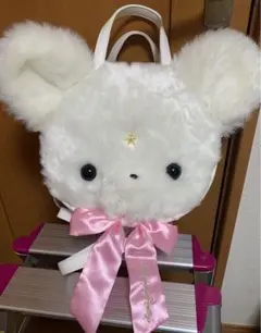Milkyベアーフェイス3wayバッグ 白