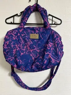 VOVAROVA バボロバ 花柄ショルダーバッグ ネイビー/ピンク