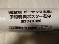完全版ピーナッツ全集　予約特典ポスター　図面ケース付き