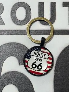 【K12】ルート66 キーホルダー ハーレー アメ車 アクセサリー 雑貨