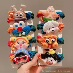 キャラクターヘアゴム8点セット