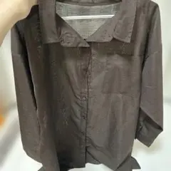 ブラウンシアーシャツ