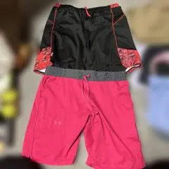 UNDER ARMOUR ボトムス ピンク・黒 セット