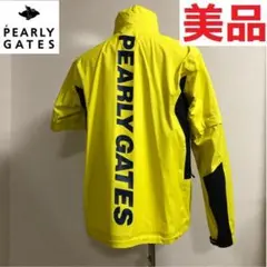 美品 パーリーゲイツ 防風撥水 2way ジャケット イエロー サイズ 4