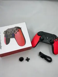 任天堂Switch コントローラー スイッチ プロコントローラー 赤