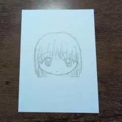 イラスト 手描き 似顔絵 鉛筆画 原画 画用紙