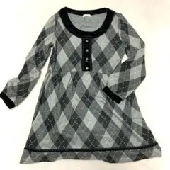 axes femme アーガイル柄 ワンピース M