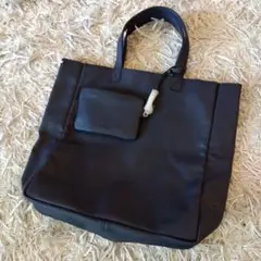 【未使用品】BMW 紺 トートバッグ 合成皮革