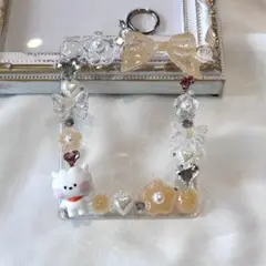現品限り トレカキーホルダーデコ bts ジン RJ JIN オレンジ ハート