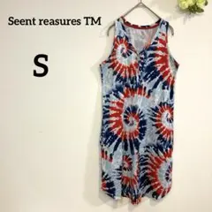 Seent reasures TM【S】タイダイ柄ノースリーブワンピース