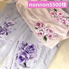 アームカバー　薔薇　手描き　トールペイント