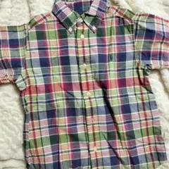 Ralph Lauren 半袖チェックシャツ110