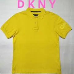 【D K N Y】イエローカラーポロシャツ 表記サイズ S→実物 M位