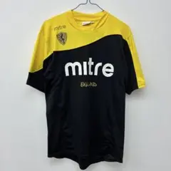 mitre 半袖Tシャツ S 黒/黄 ENGLAND ○48