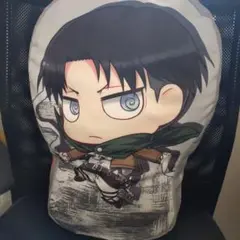 【即日発送】進撃の巨人 リヴァイ・エレン チビキャラクッション