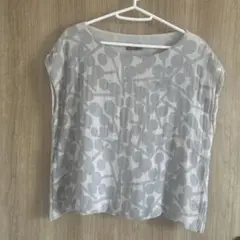 BAN INOUE 幡 かやベーシックTシャツ 銀ねず