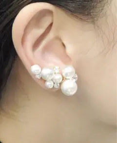 eteエテ 貝パール イヤーカフ